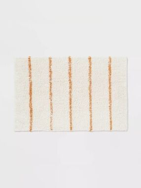 Threshold Cream Rug with Mustard Stripe Accents